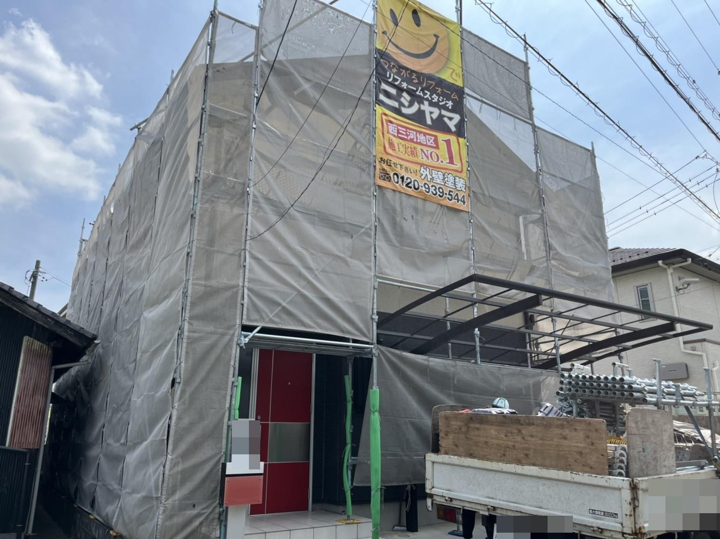 【足場設置工事】完了全景