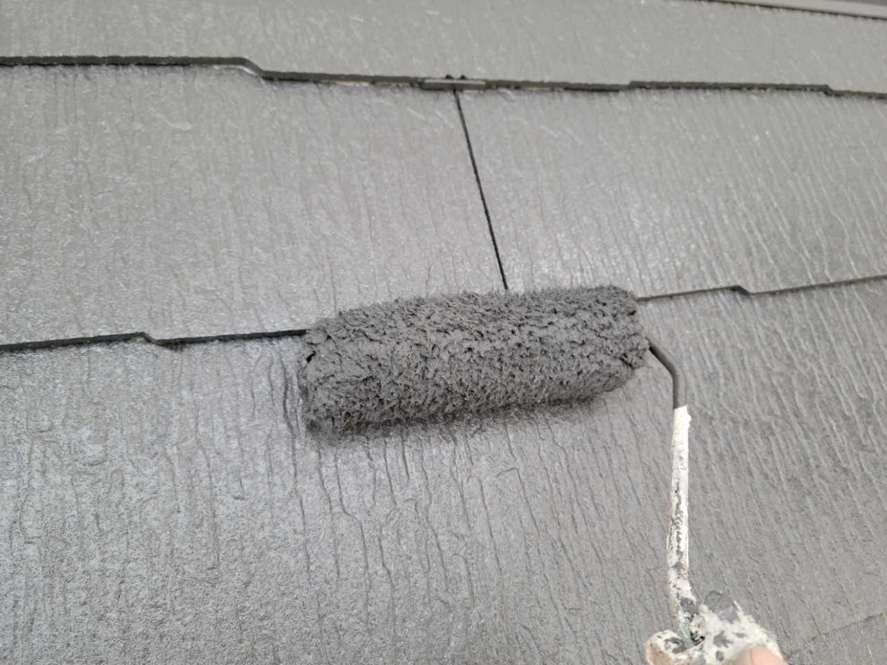 【屋根塗装】上塗り