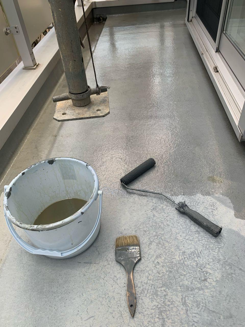 【防水工事】プライマー塗布