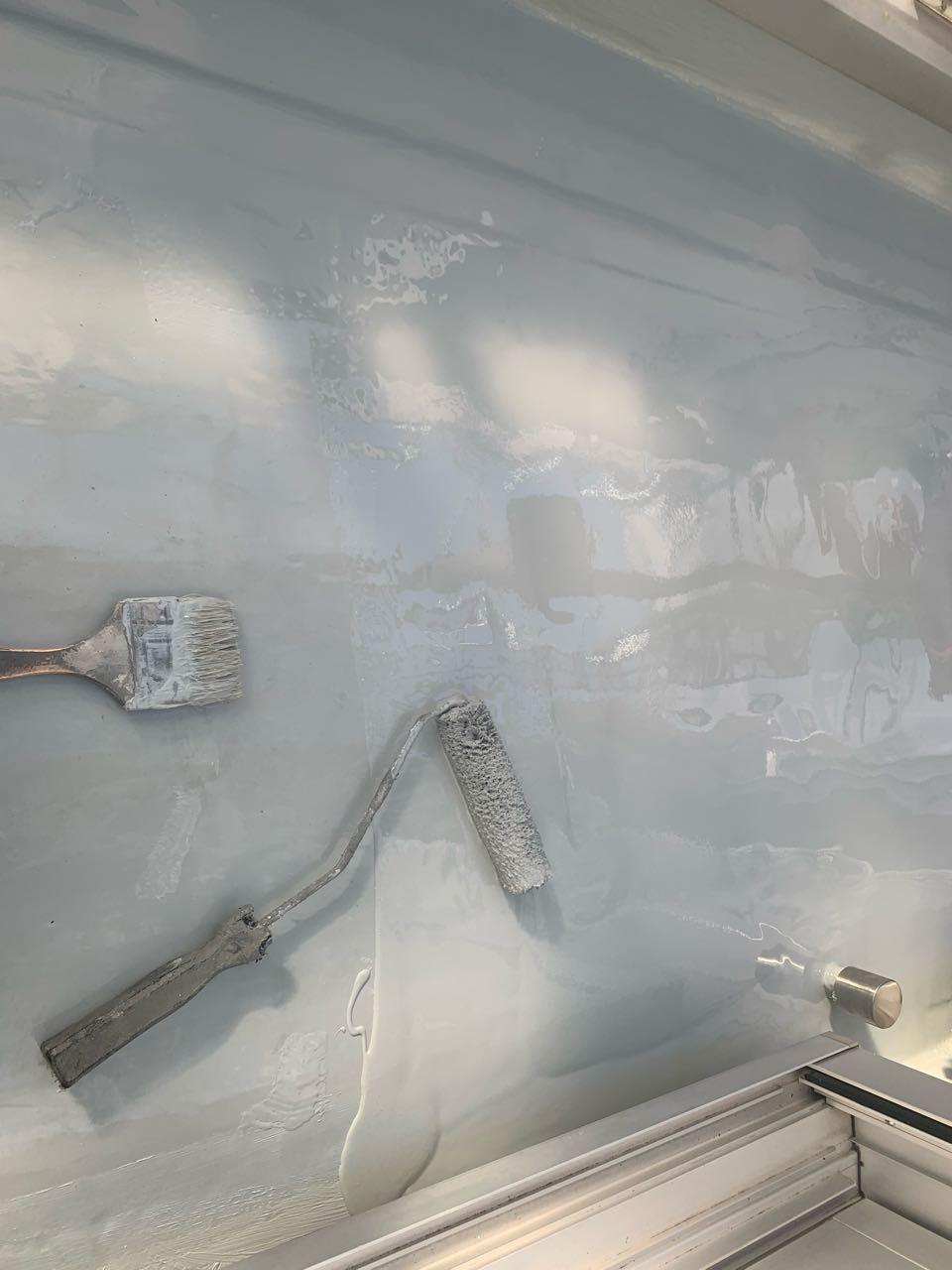 【防水工事】ウレタン防水塗布2回目