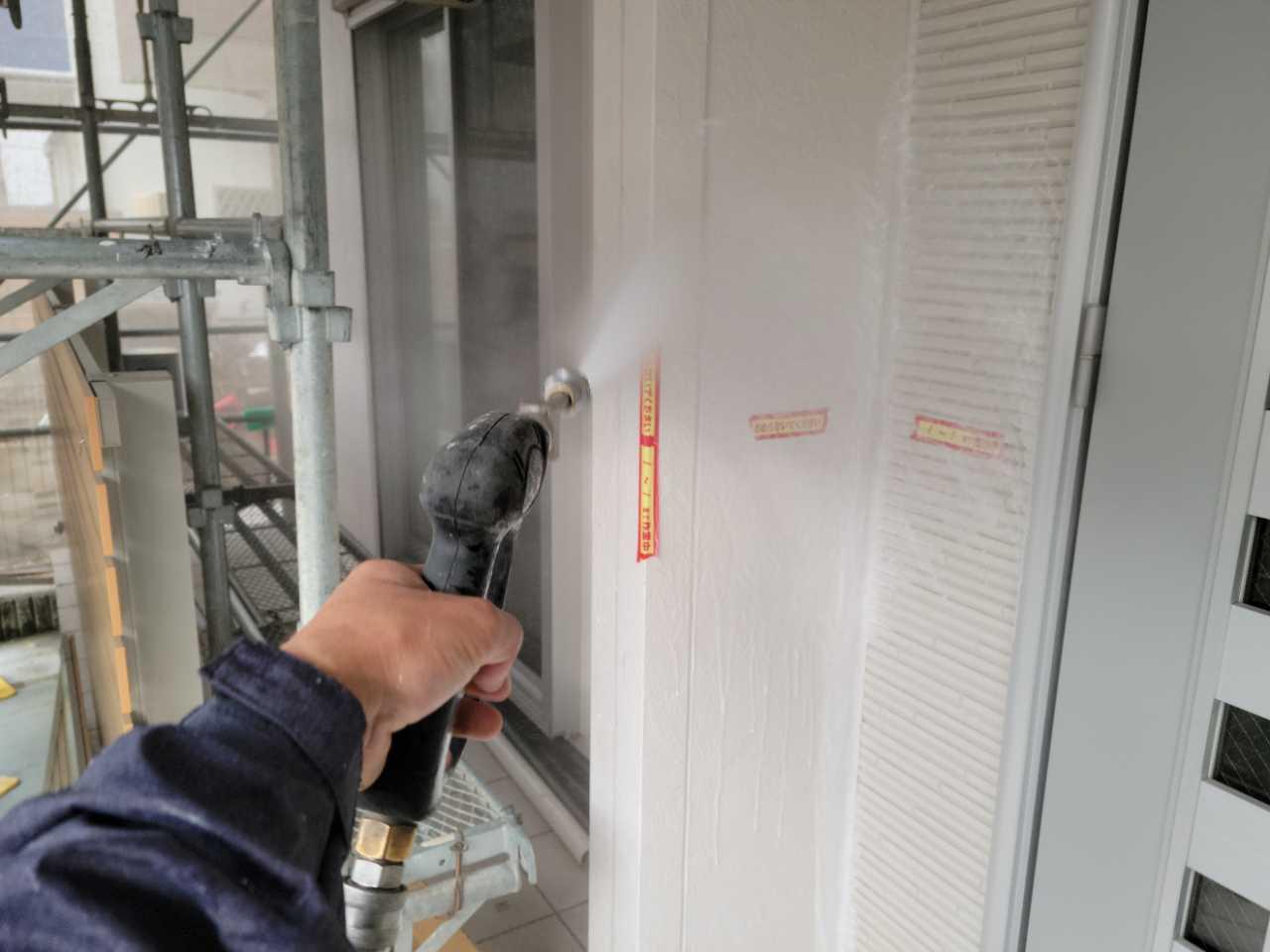 【外壁洗浄】バイオ洗剤塗布