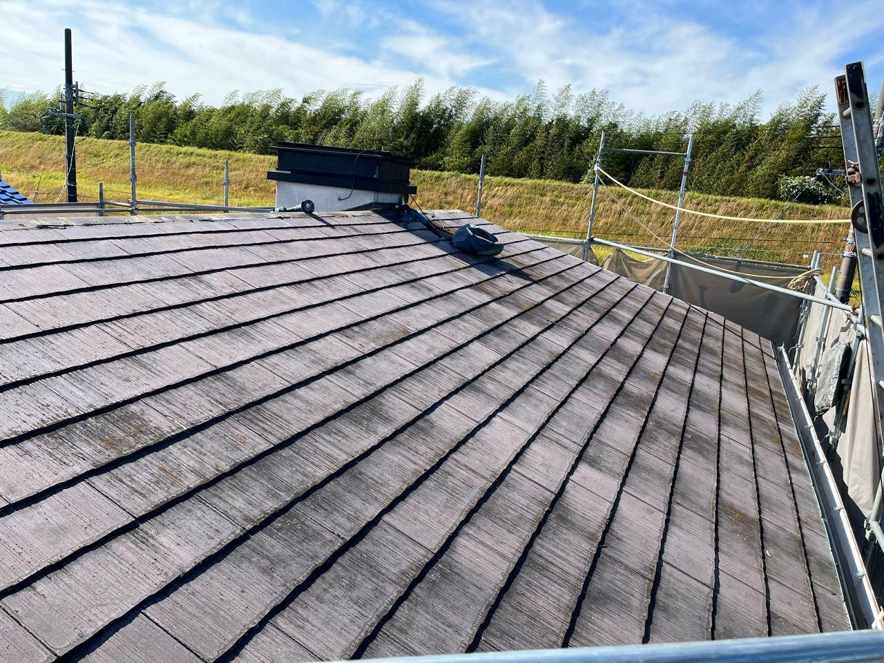 【屋根板金工事】棟撤去