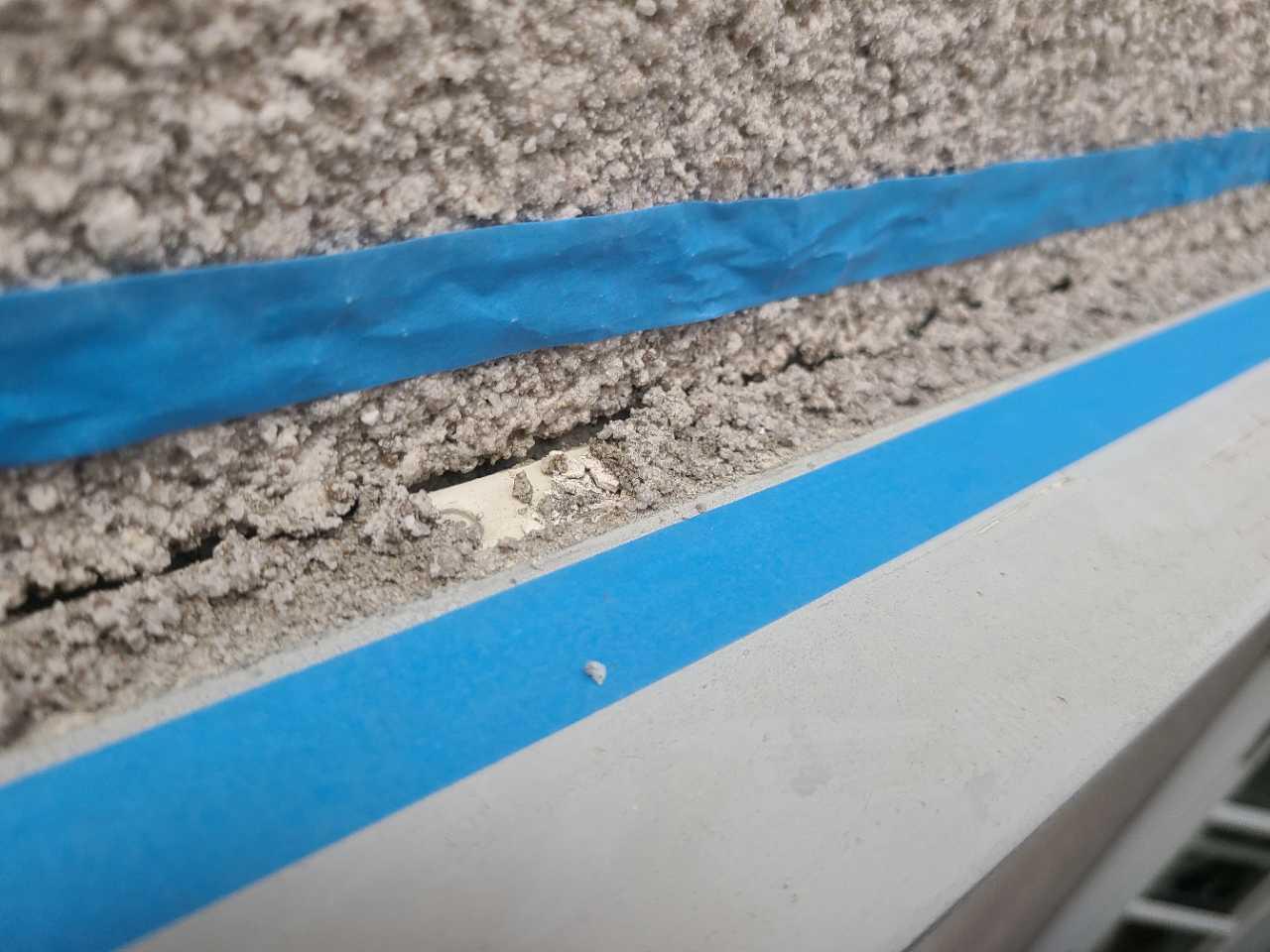 【シーリング工事】マスキング貼り