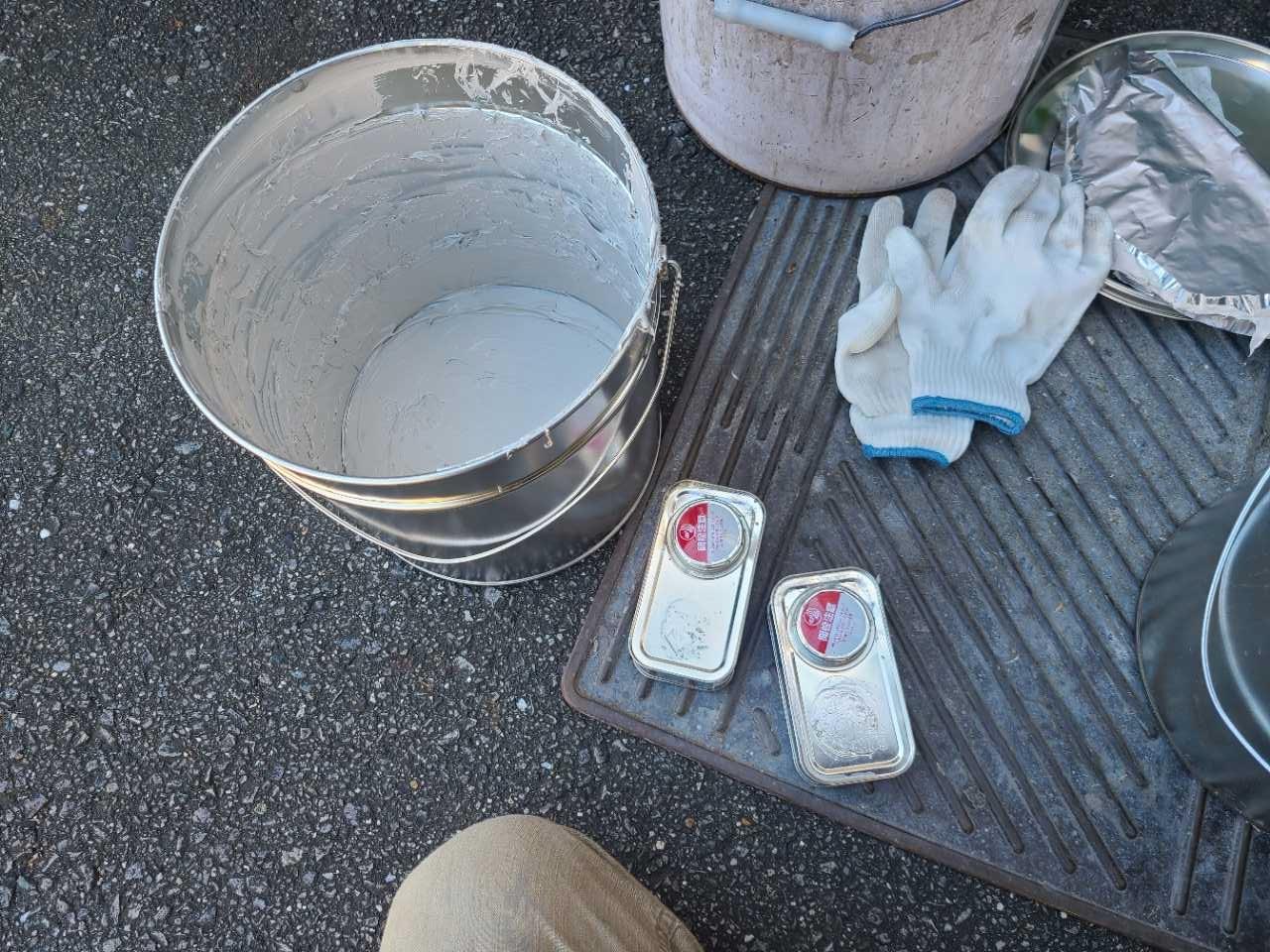 【シーリング工事】ヘラ押さえ