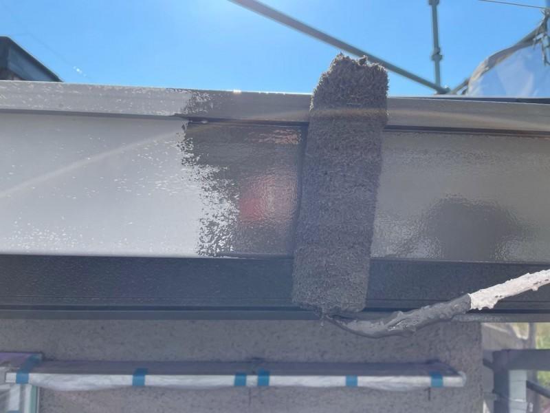 【雨樋塗装】下塗り