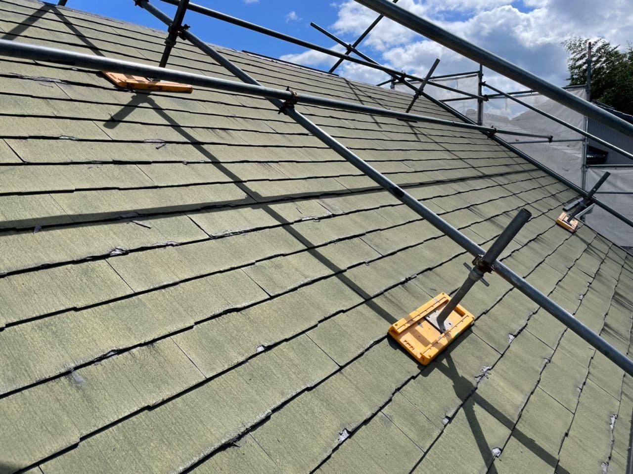 【屋根板金工事】棟撤去