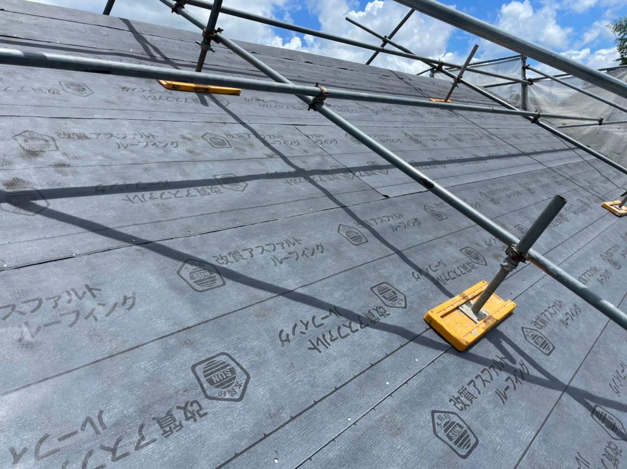 【屋根板金工事】ルーフィング