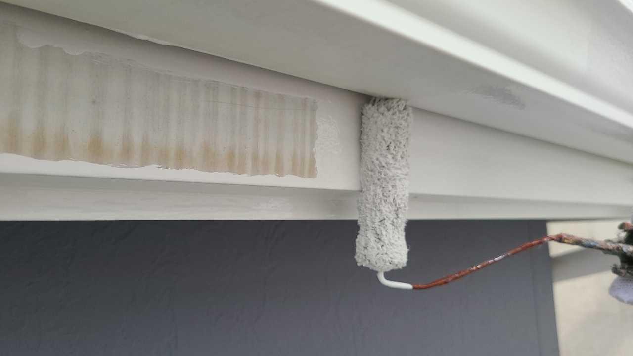 【破風・鼻隠し塗装】下塗り