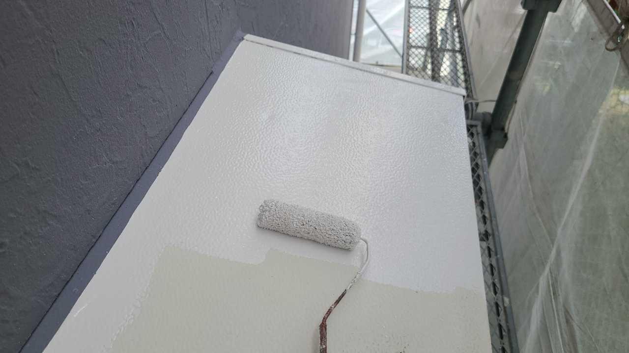 【庇塗装】下塗り