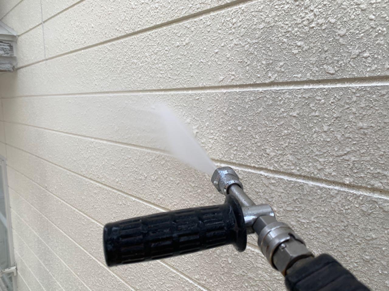 【外壁洗浄】バイオ洗剤塗布