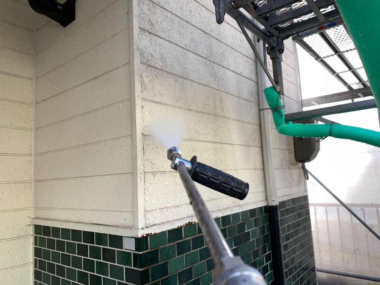 【外壁洗浄】高圧水洗浄