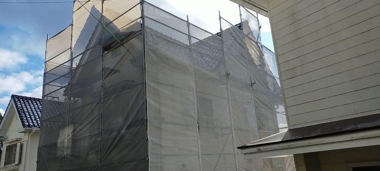 【足場設置工事】完了全景