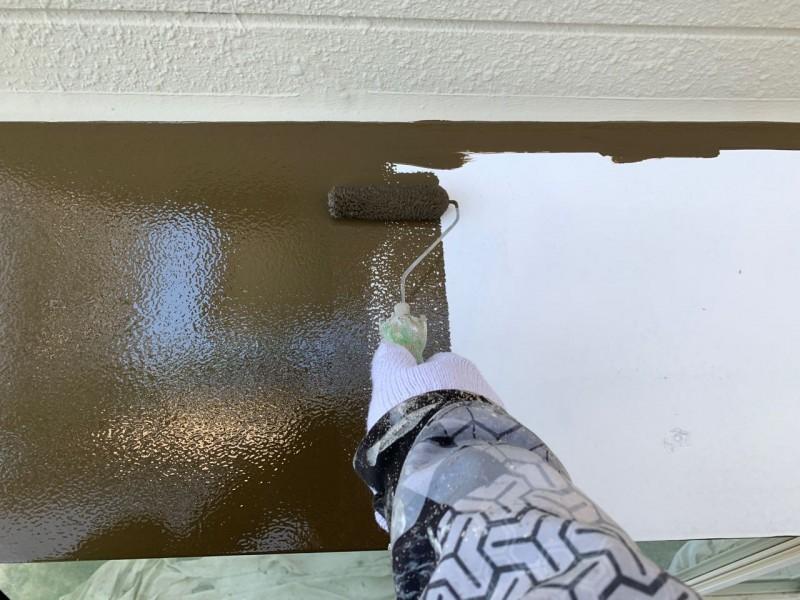 【庇塗装】下塗り