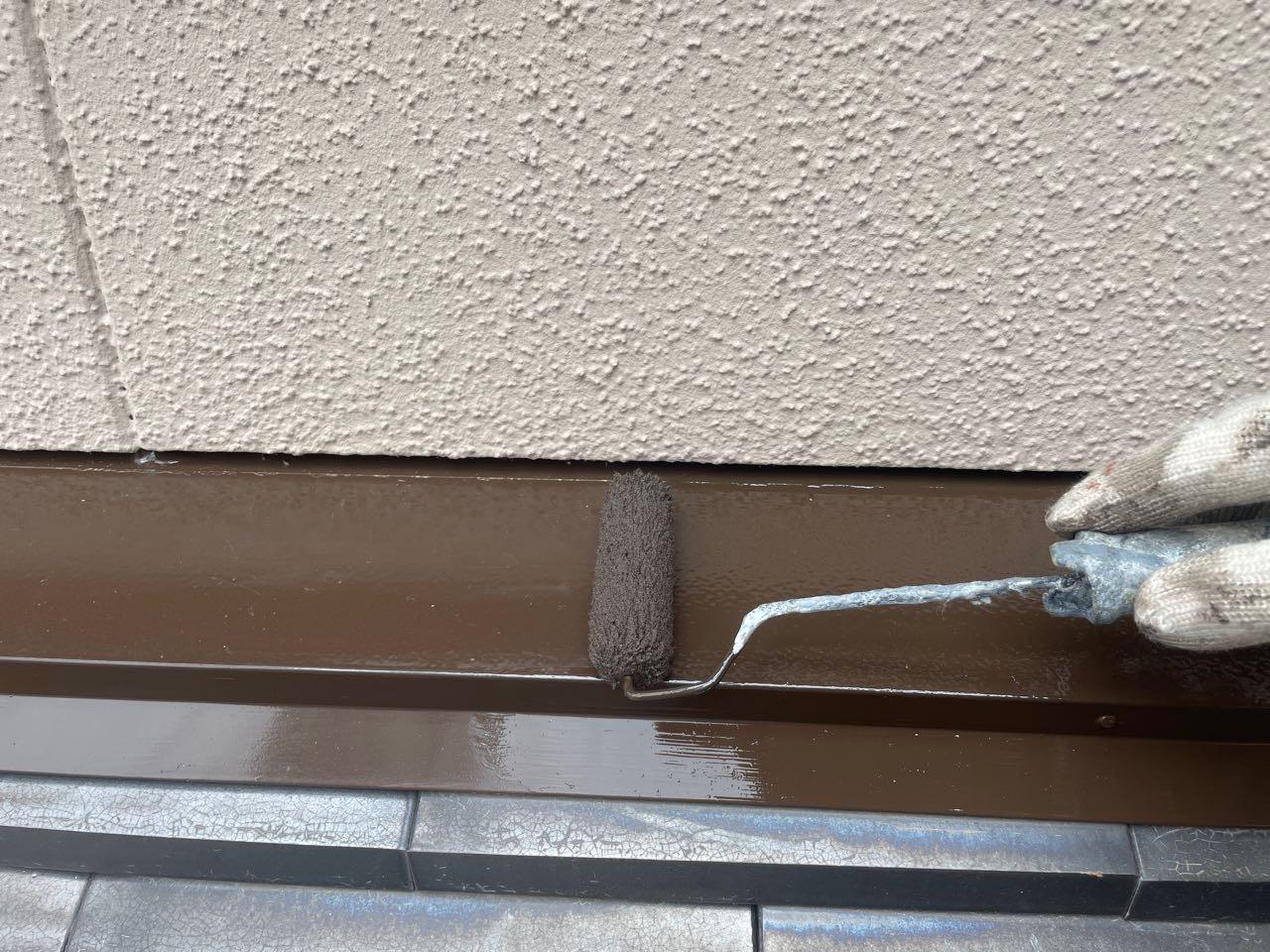 【熨斗板金塗装】仕上げ塗装2回目