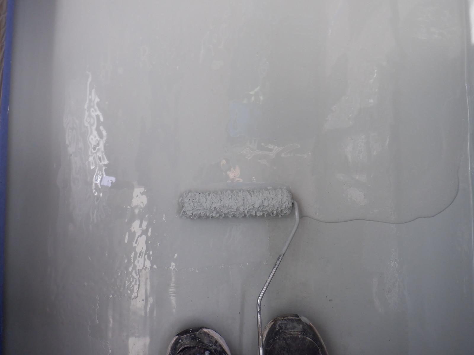 【防水工事】ウレタン防水塗布2回目