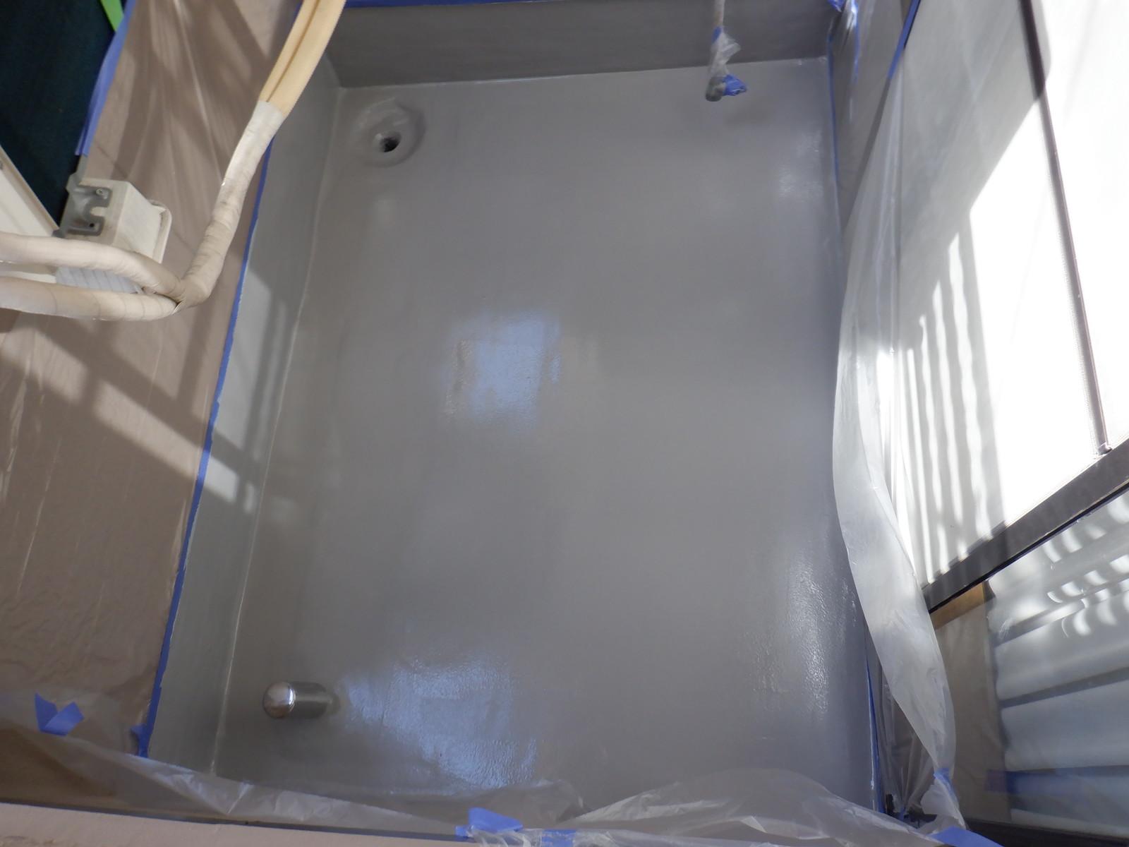 【防水工事】トップコート塗布