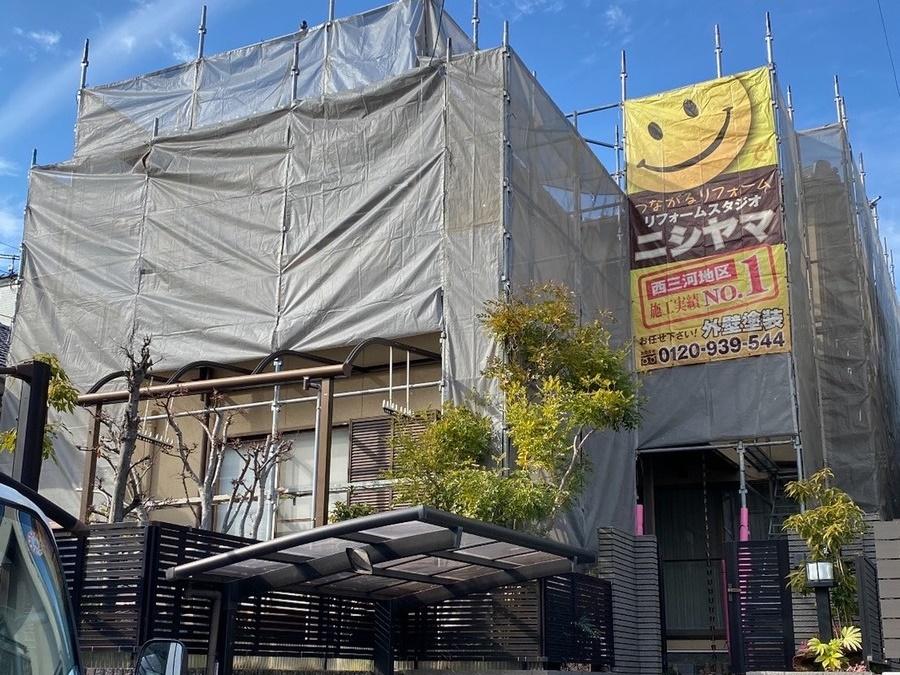 【足場設置工事】完了全景