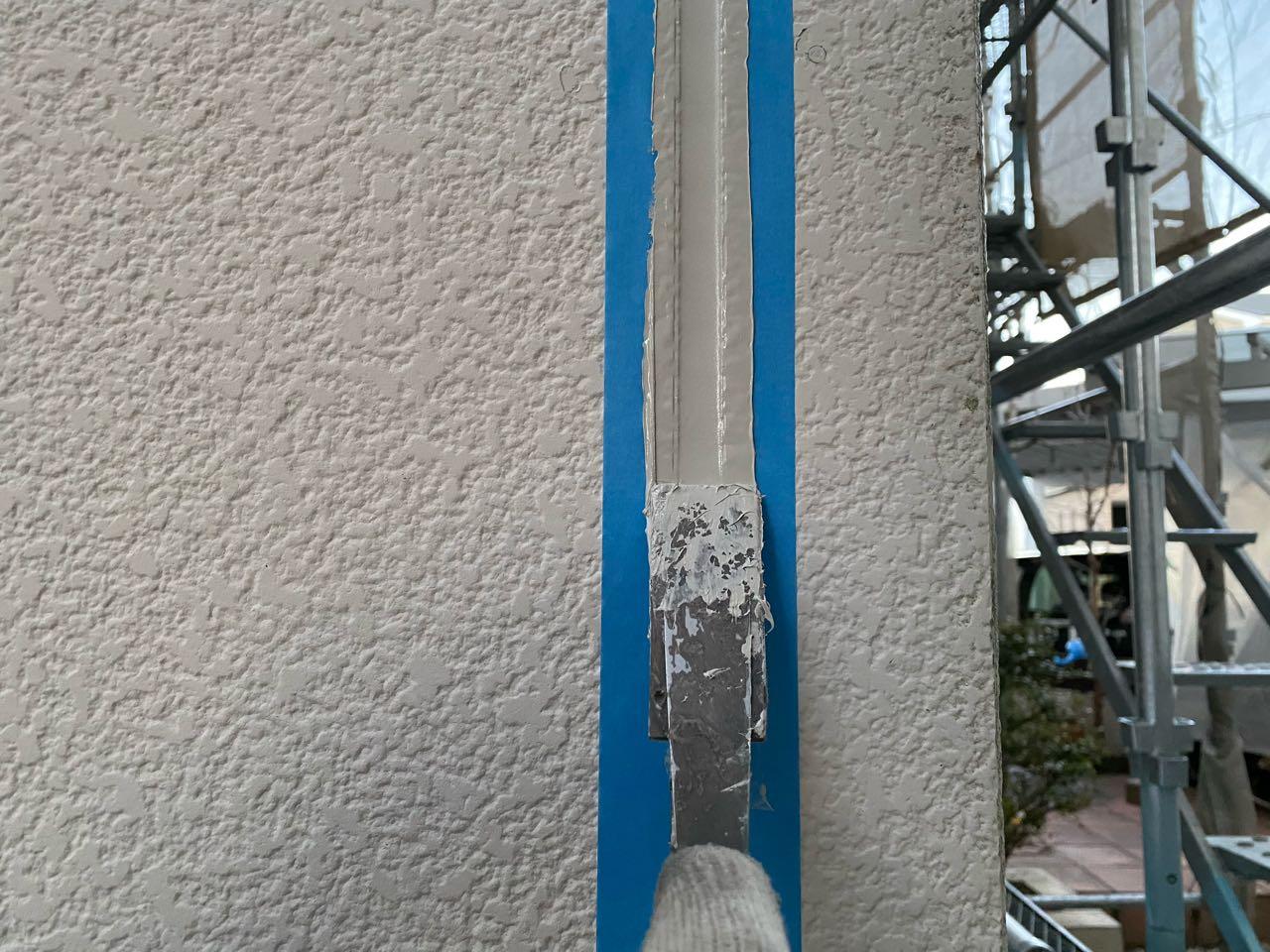 【シーリング工事】ヘラ押さえ