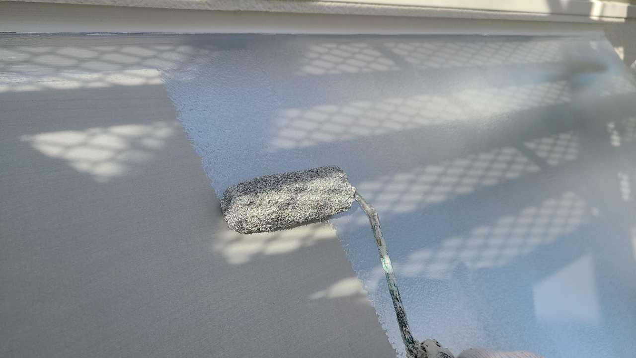 【庇塗装】下塗り