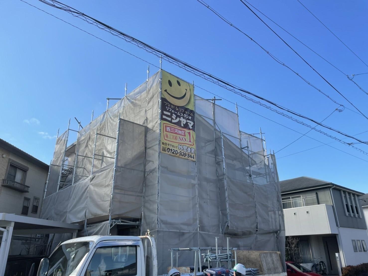 【足場設置工事】完了全景