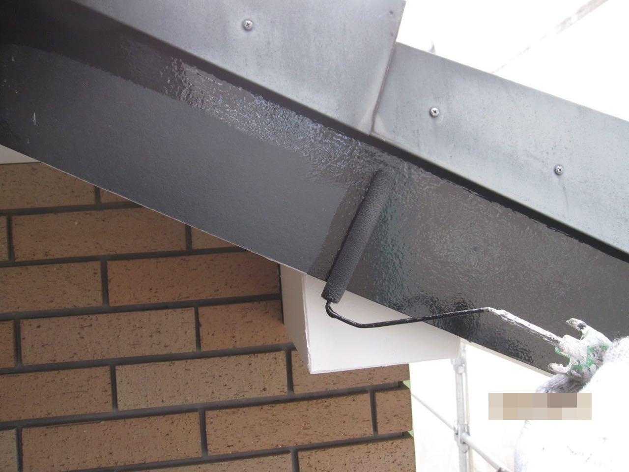 【破風・鼻隠し塗装】下塗り