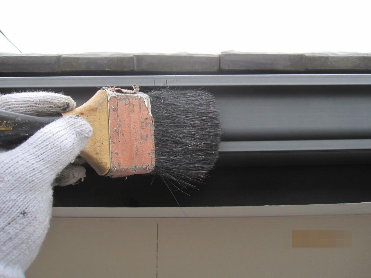 【雨樋塗装】ケレン作業