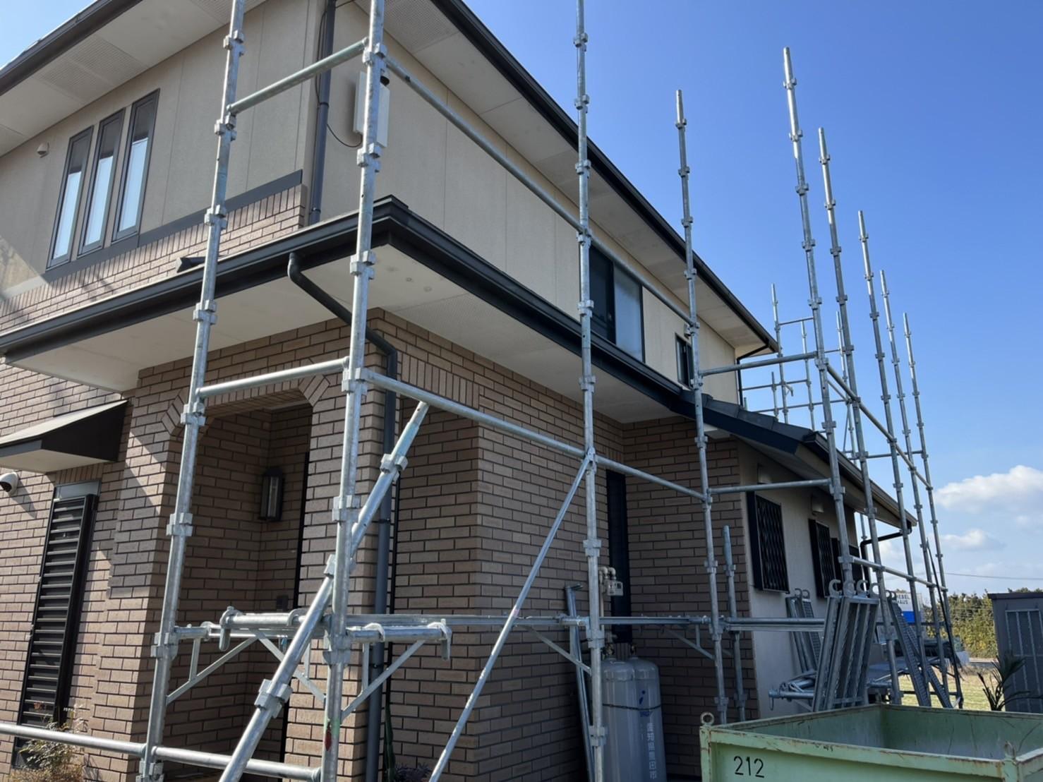 【足場設置工事】設置中