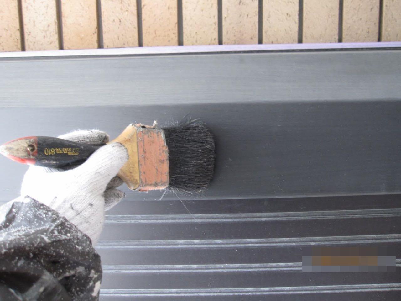 【シャッターボックス塗装】ケレン作業