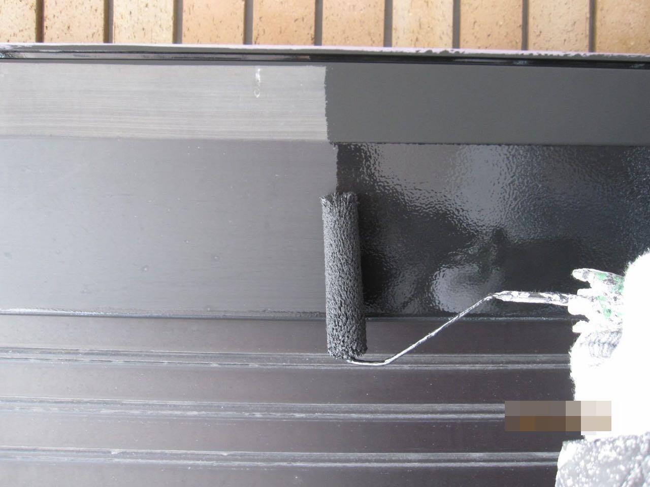 【シャッターボックス塗装】下塗り