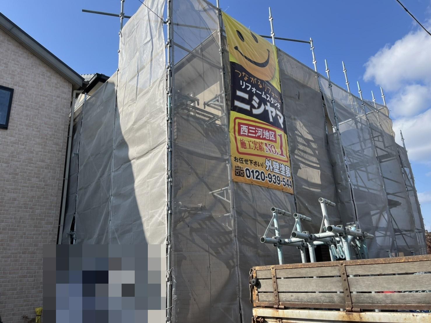 【足場設置工事】完了全景