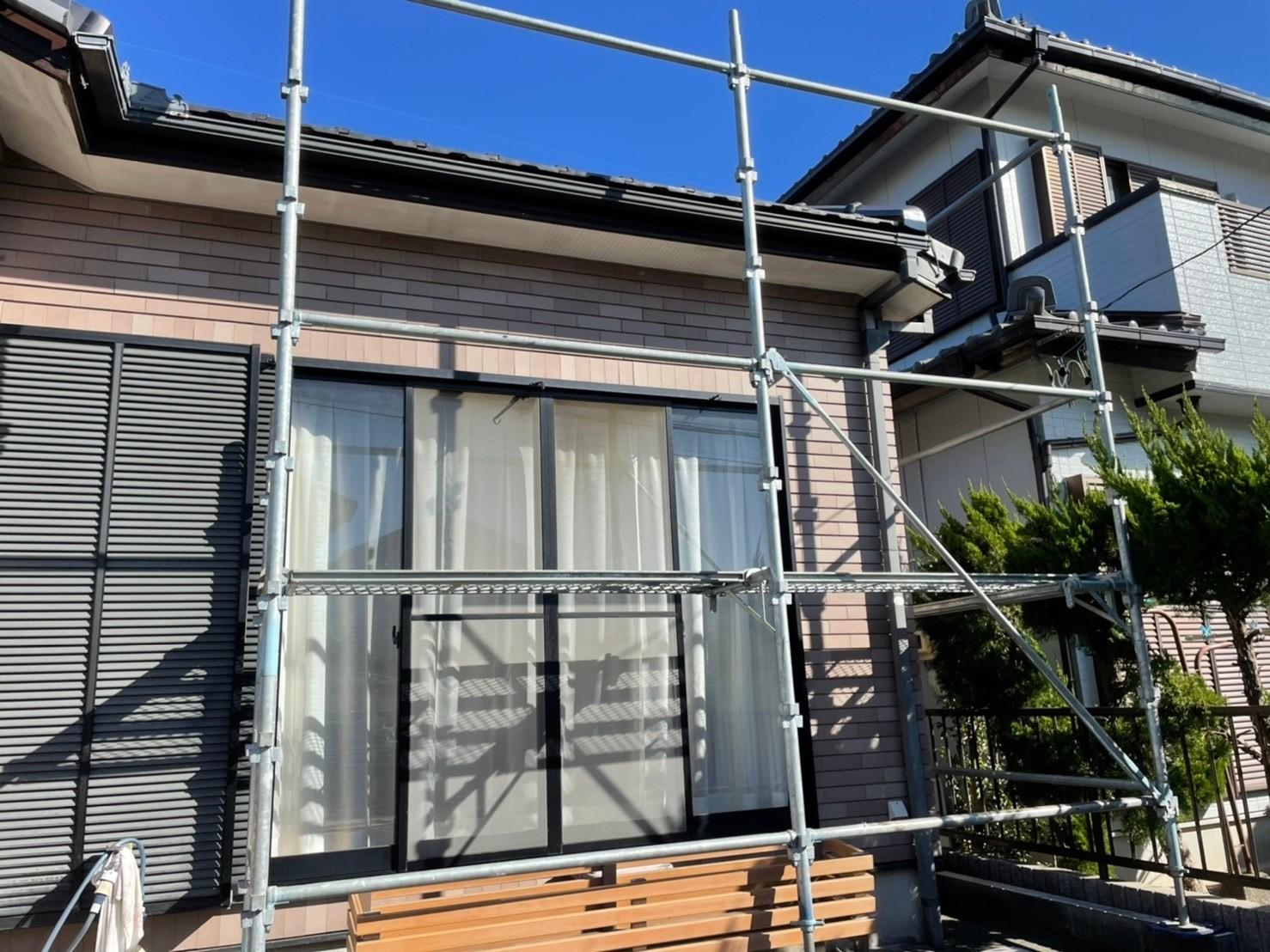 【足場設置工事】設置中