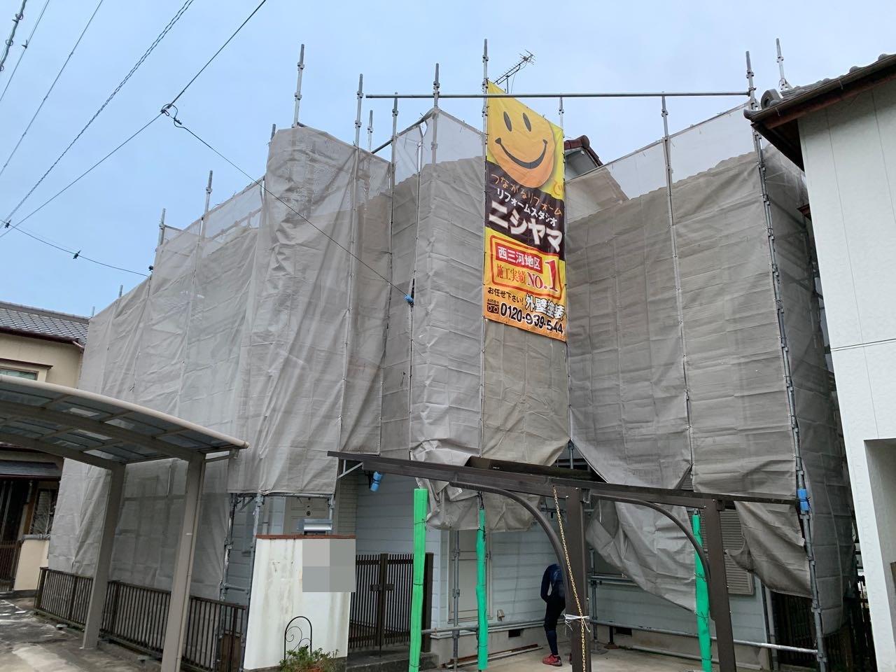 【足場設置工事】完了全景