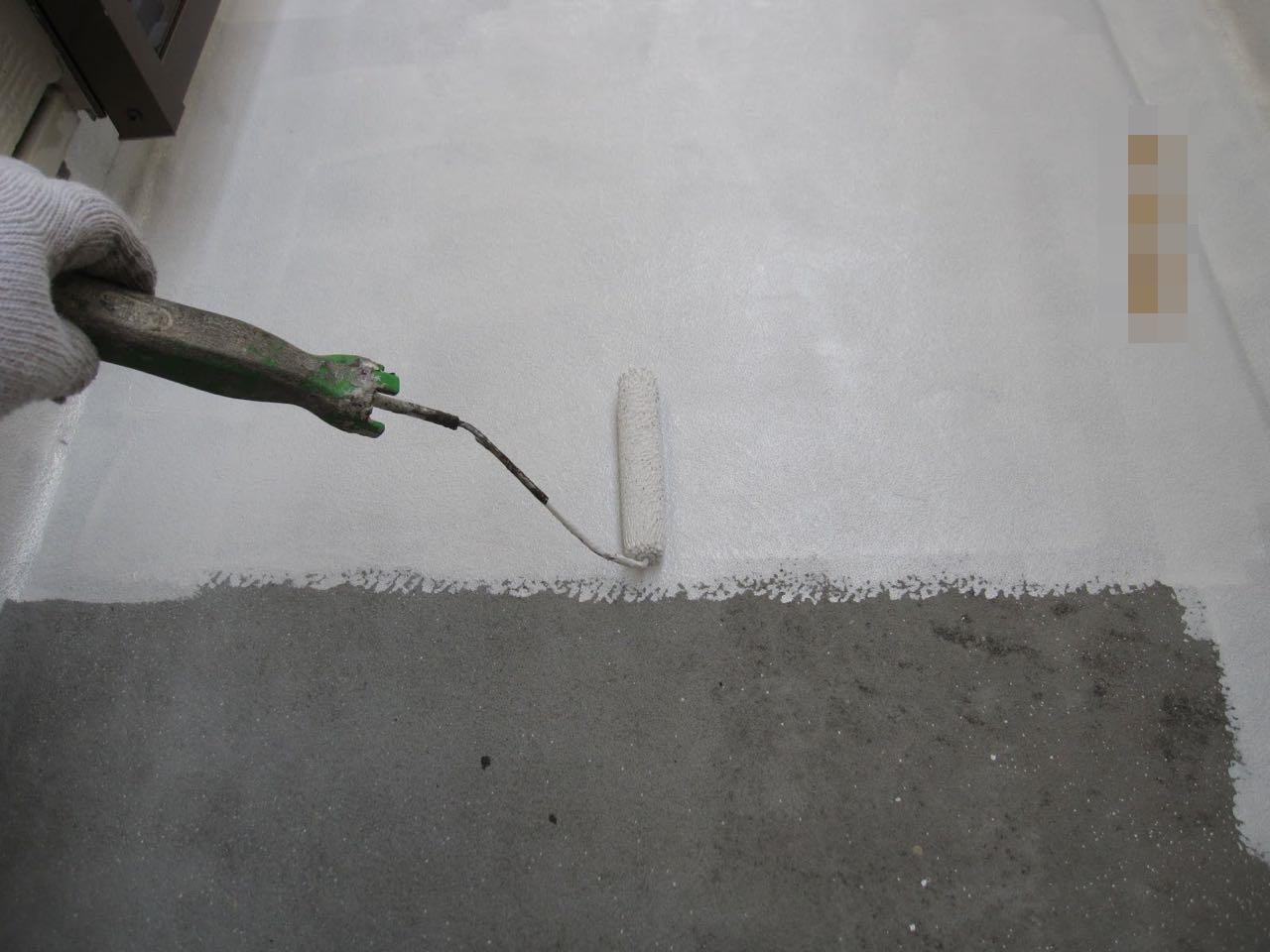 【防水工事】プライマー塗布