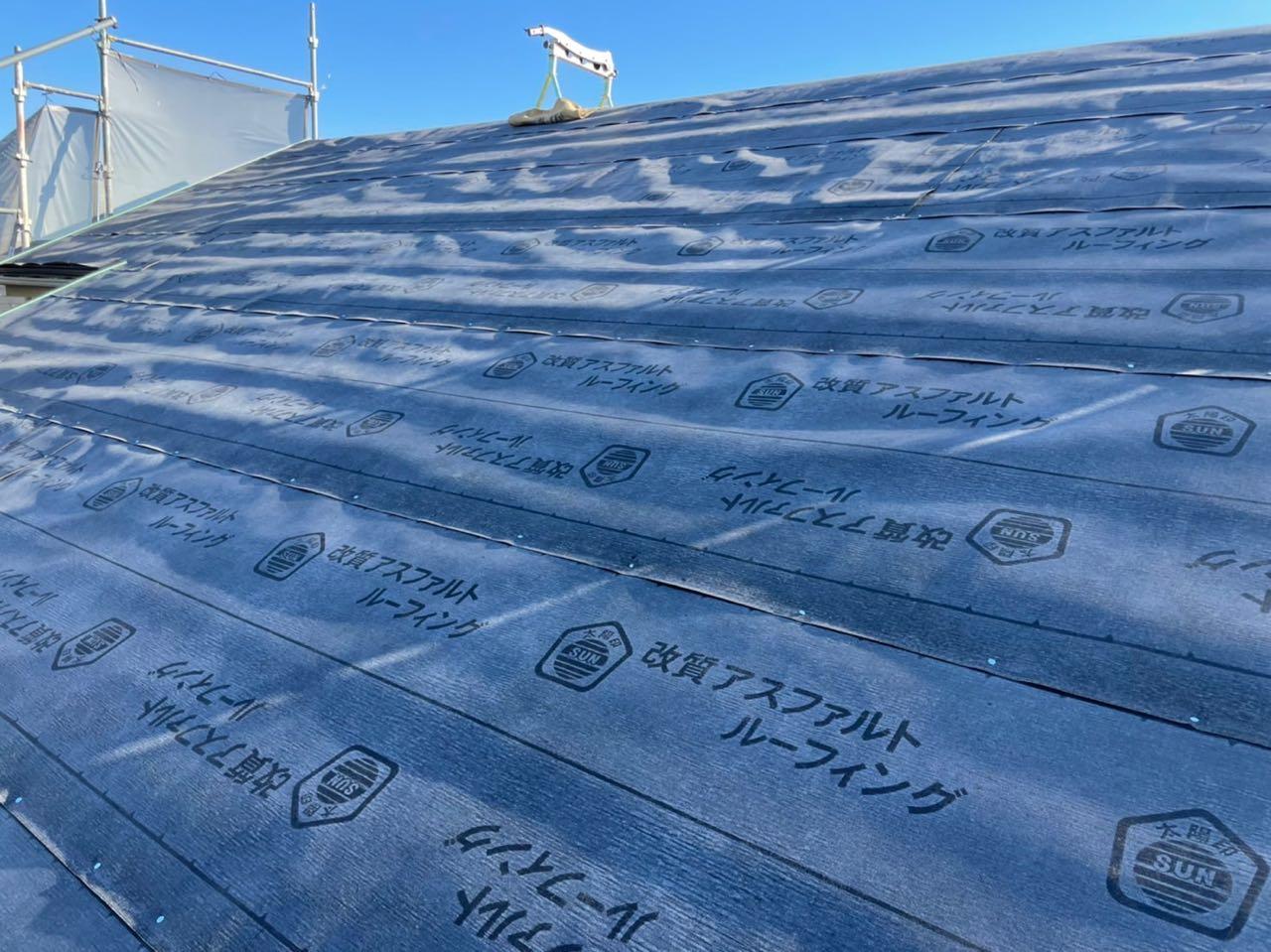 【屋根板金工事】ルーフィング