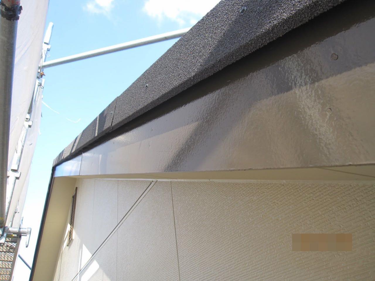 【破風・鼻隠し塗装】完了