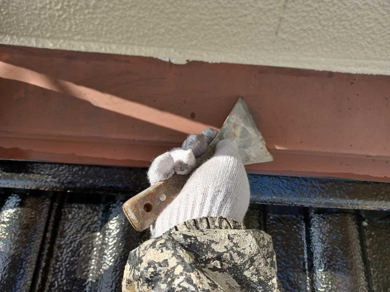 【熨斗板金塗装】ケレン作業