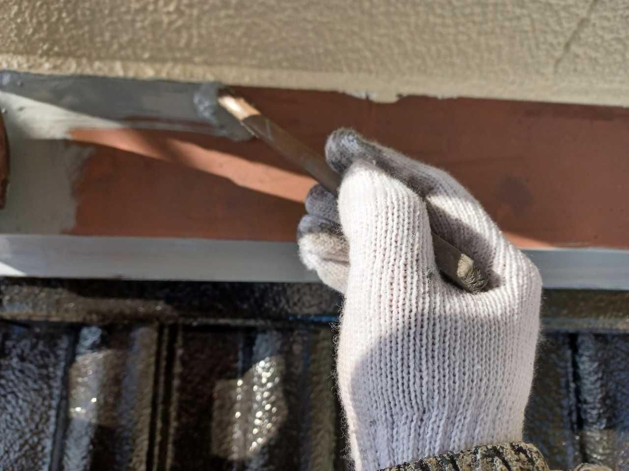 【熨斗板金塗装】仕上げ塗装1回目