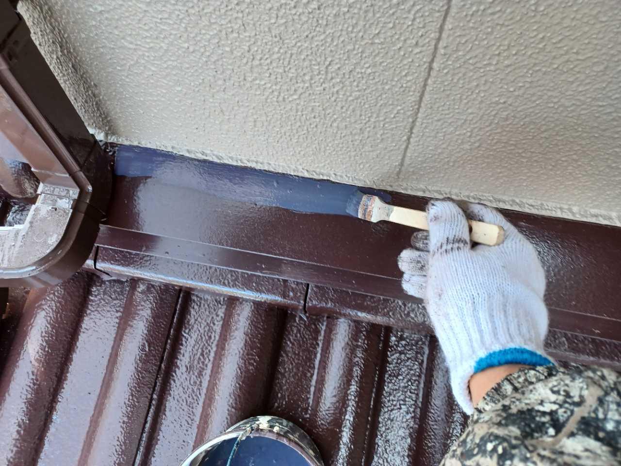 【熨斗板金塗装】仕上げ塗装2回目