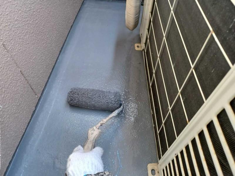 【防水工事】ウレタン防水塗布2回目
