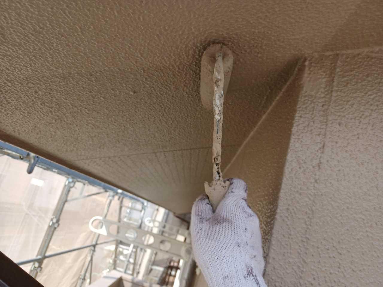 【軒天塗装】上塗り