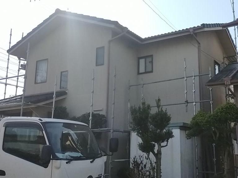 【足場設置工事】設置中