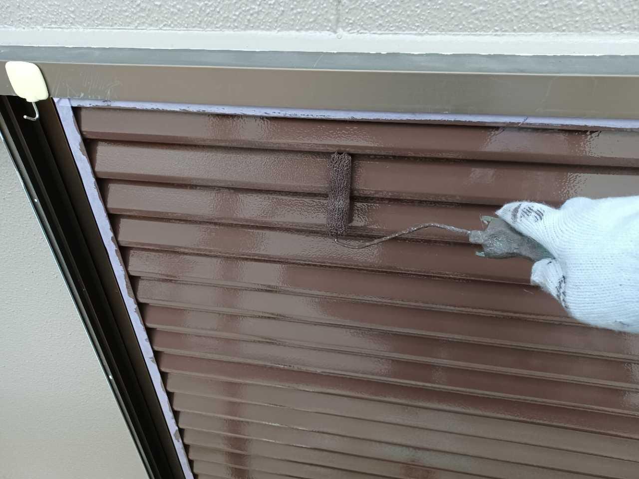 【雨戸塗装】上塗り