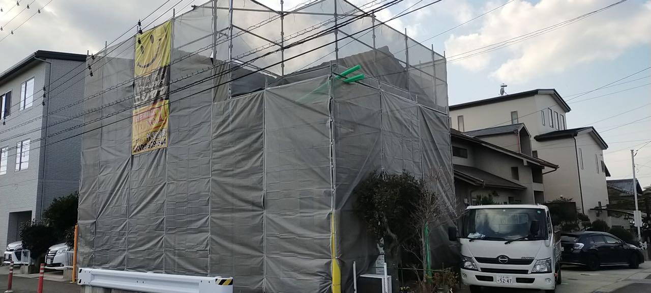 【足場設置工事】完了全景