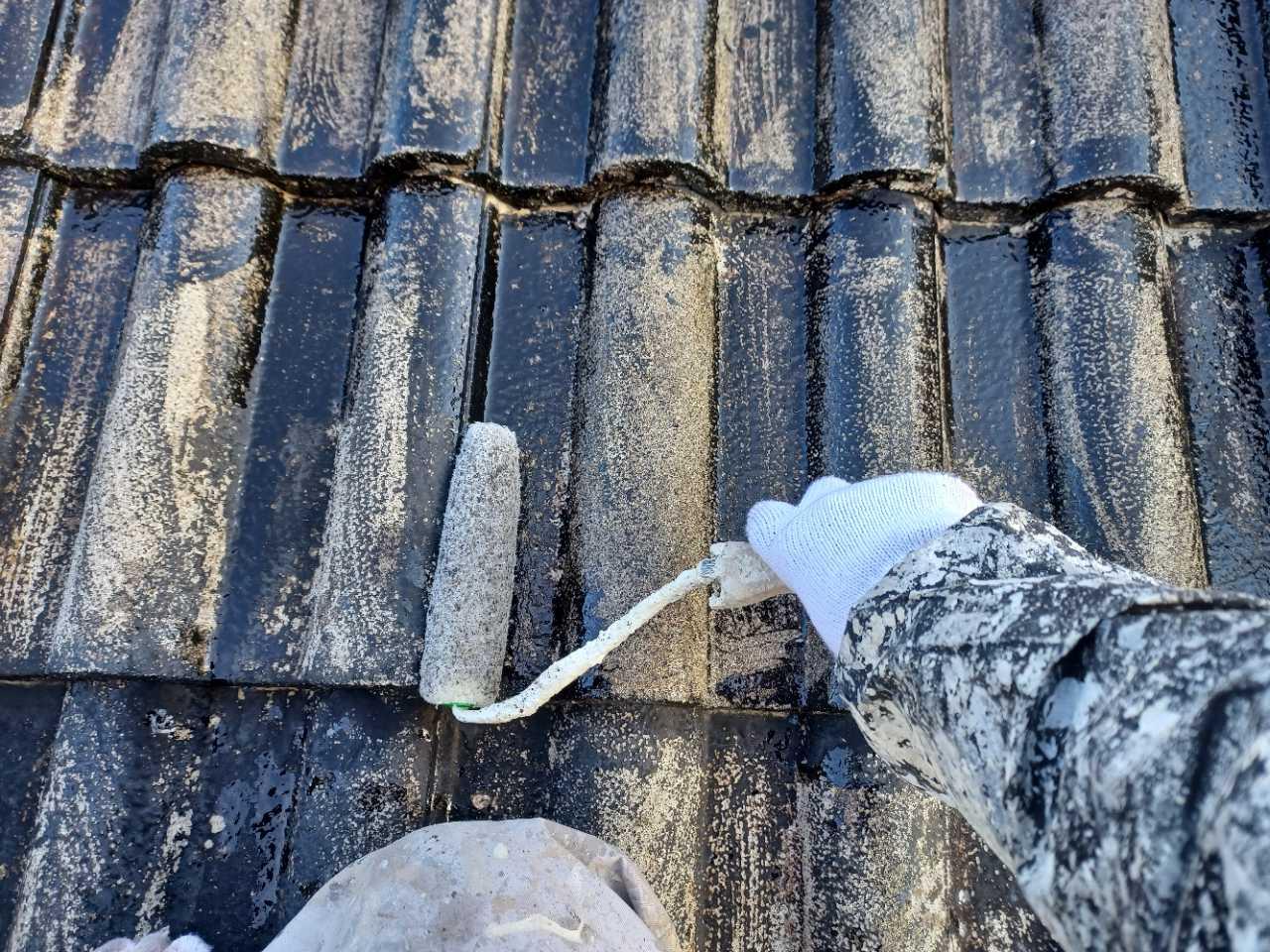 【屋根塗装】下塗り1