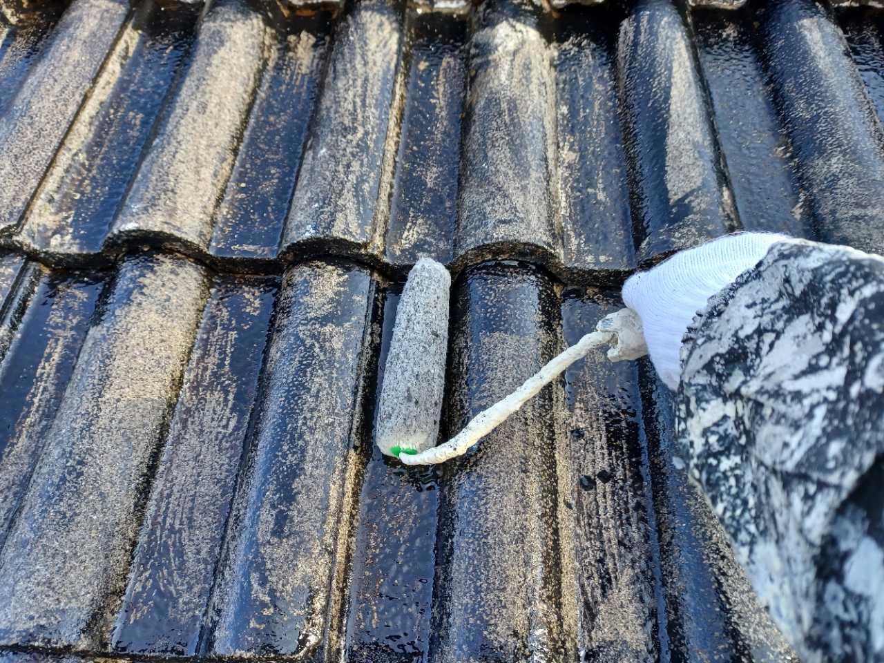 【屋根塗装】下塗り2