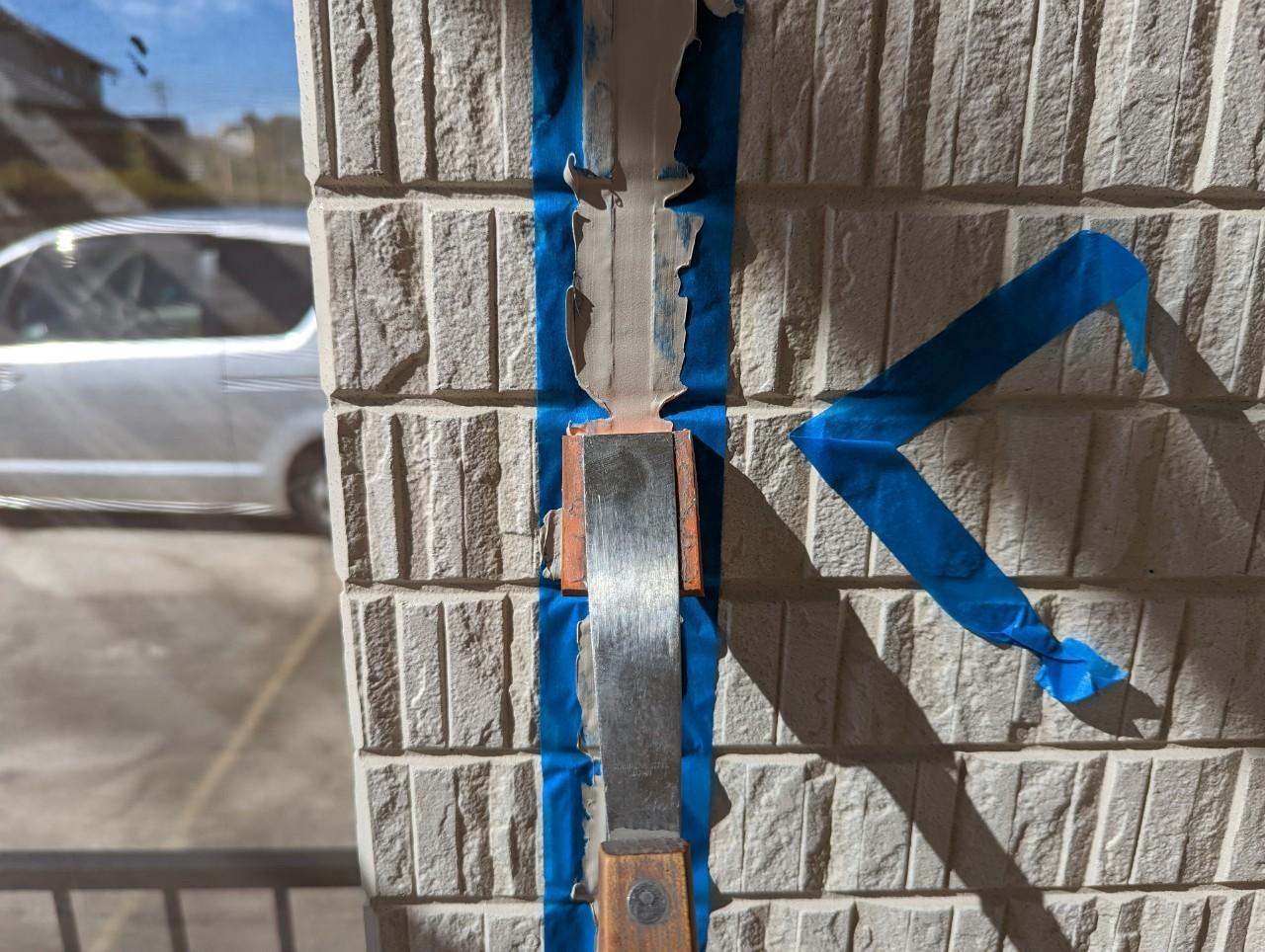 【シーリング工事】ヘラ押さえ