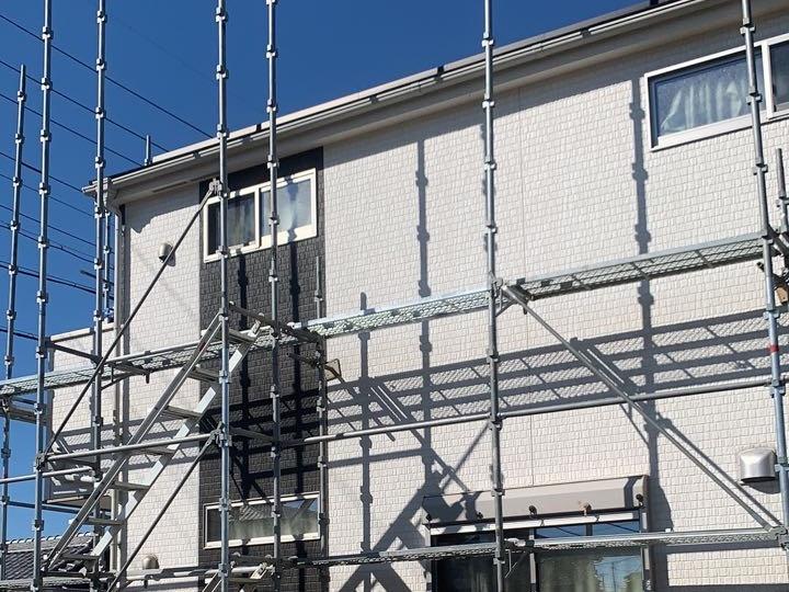 【足場設置工事】設置中