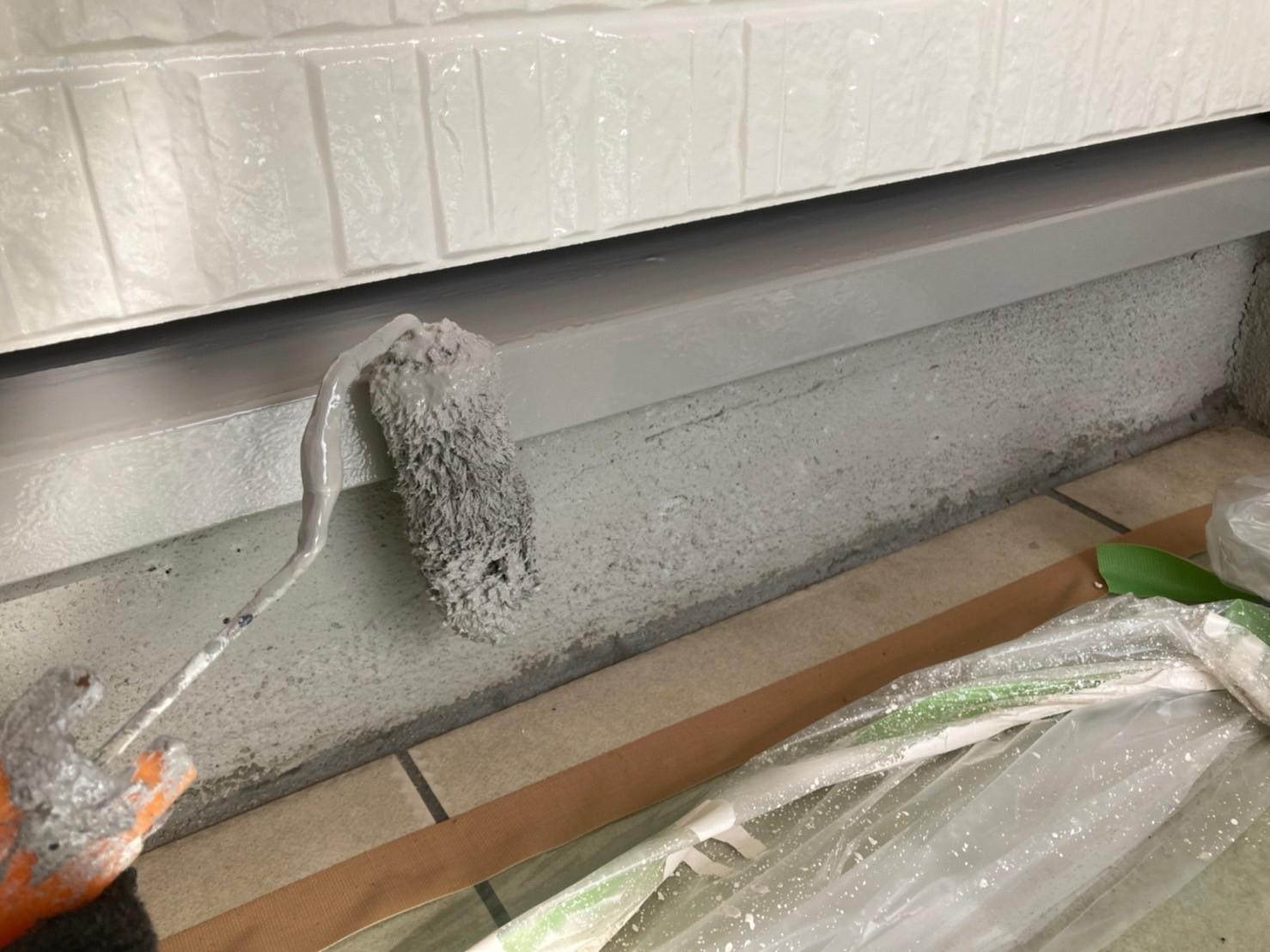 【水切り塗装】上塗り