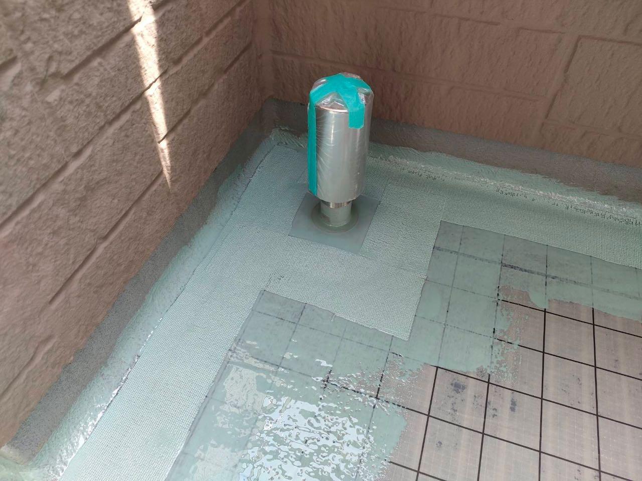 【防水工事】脱気筒取付