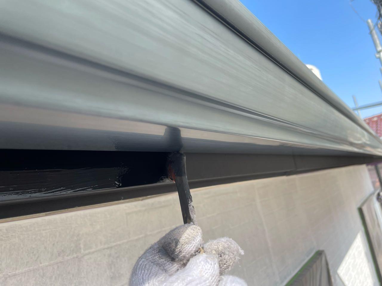 【破風・鼻隠し塗装】下塗り